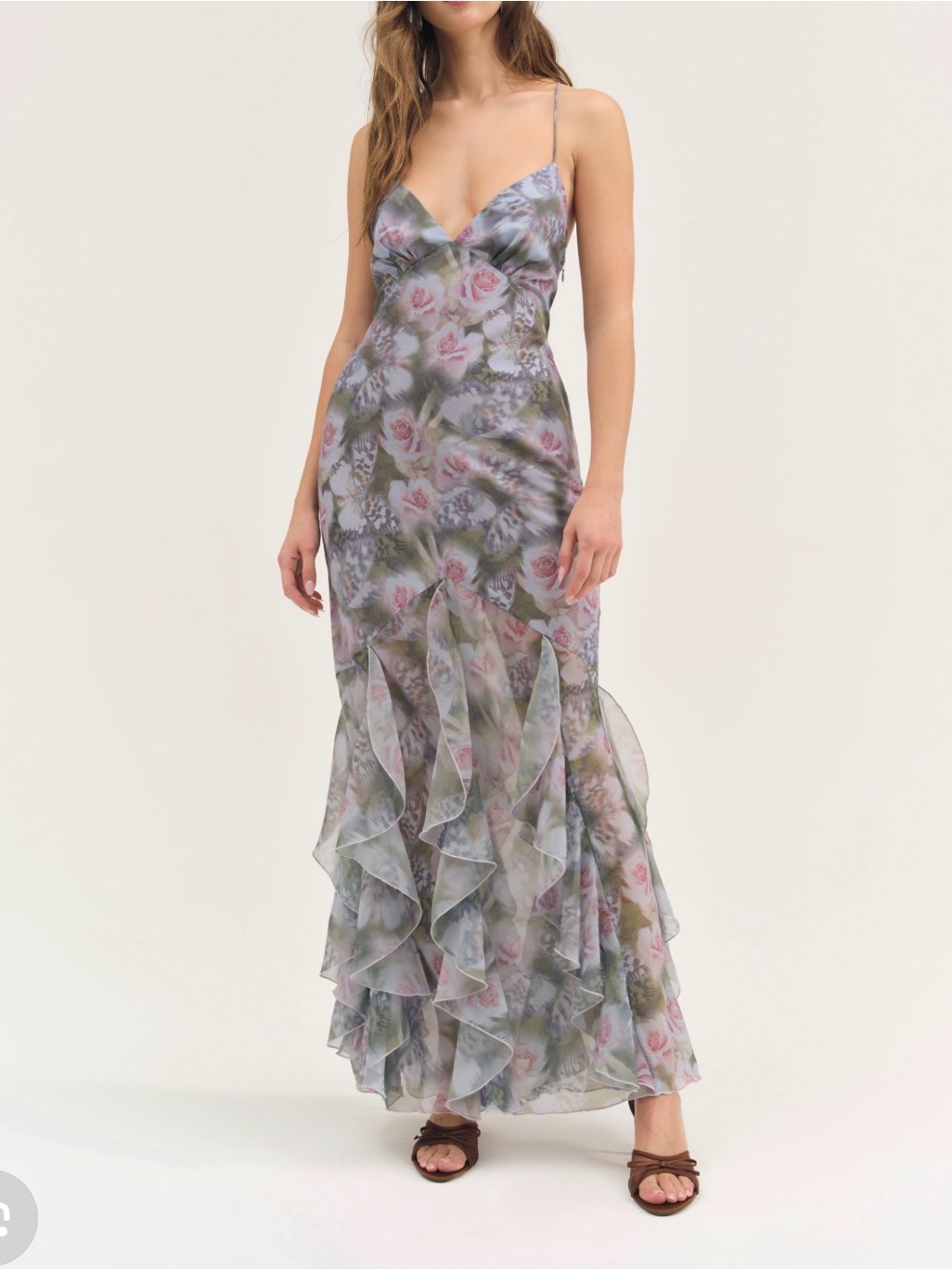 Fo Love & Lemons Elea Maxi Dress Small